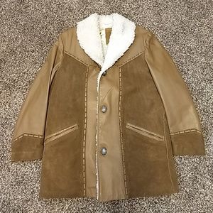 Vintage Leather and Suede Coat